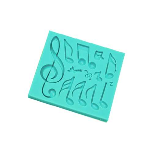 Music Notes Slicone Mould - Click Image to Close